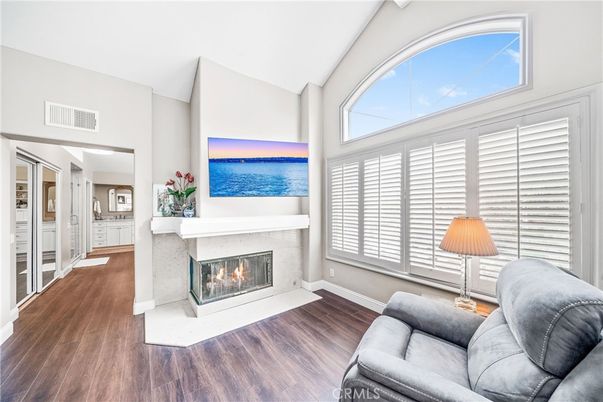Fireplace, Interior, Water, Wood Texture Flooring