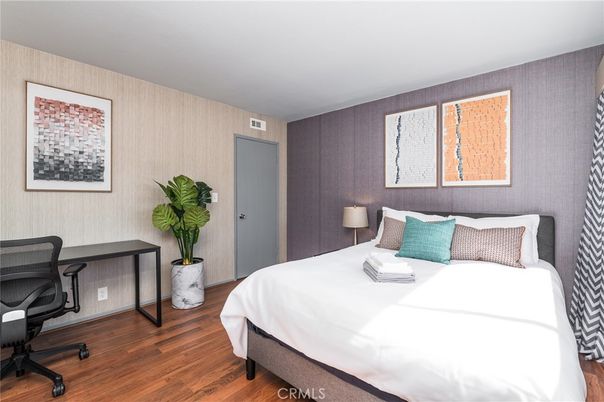 Bedroom, Interior, Wood Texture Flooring