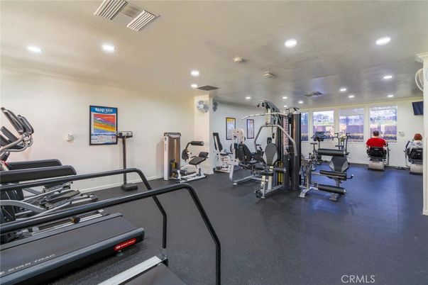 Fitness Equipment, Gym, Interior, Recessed Lighting
