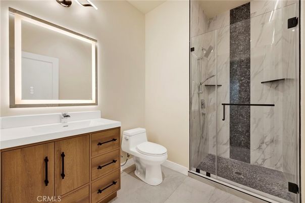 Bathroom, Glass Shower, Interior, Marble, Marble Walls