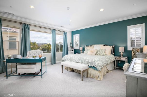 Bedroom, Interior, Recessed Lighting
