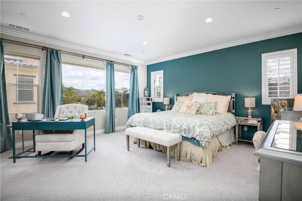 Bedroom, Interior, Recessed Lighting