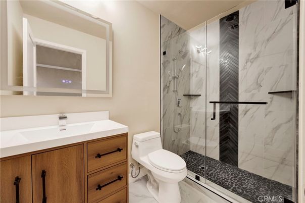 Bathroom, Glass Shower, Interior, Marble, Marble Walls