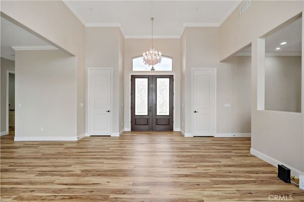 Chandelier, Interior, Recessed Lighting, Wood Texture Flooring