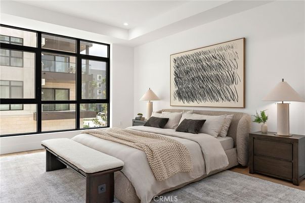 Bedroom, Interior, Recessed Lighting