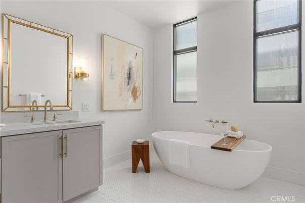Bathroom, Dual Sink Vanities, Free Standing Baths, Interior