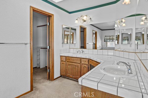 Bathroom, Dual Sink Vanities, Interior, Tile Countertops