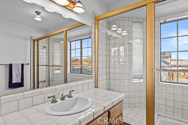 Bathroom, Glass Shower, Interior, Tile Countertops