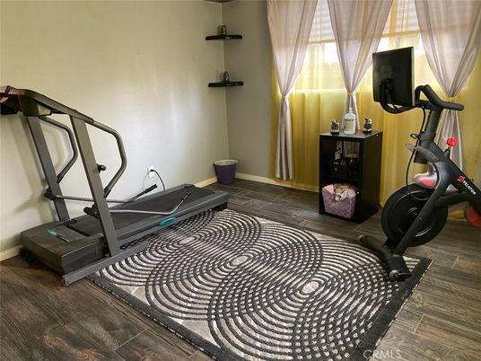 Fitness Equipment, Interior, Wood Texture Flooring