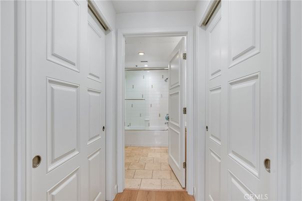 Bathroom, Interior, Recessed Lighting, Wood Texture Flooring
