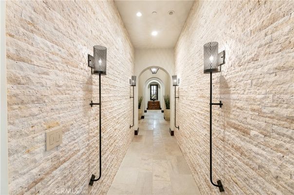 Interior, Recessed Lighting, Stone Walls