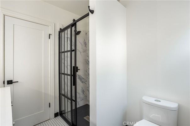 Bathroom, Glass Shower, Interior, Marble Walls