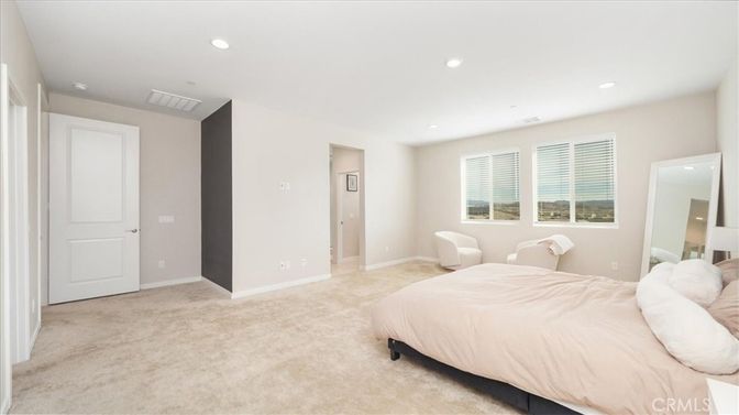 Bedroom, Interior, Recessed Lighting