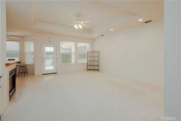 Empty room, Fireplace, Interior, Recessed Lighting