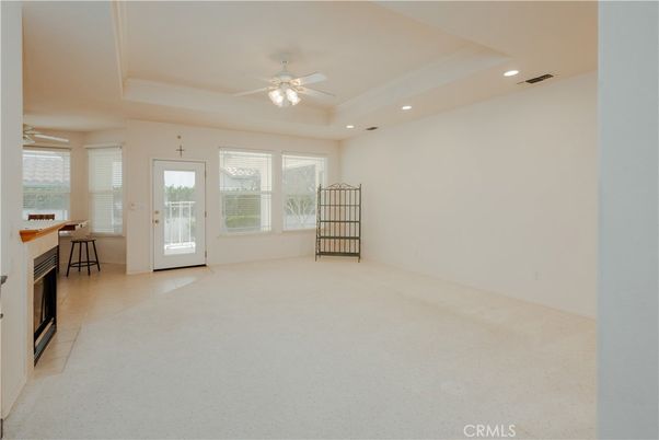 Empty room, Fireplace, Interior, Recessed Lighting
