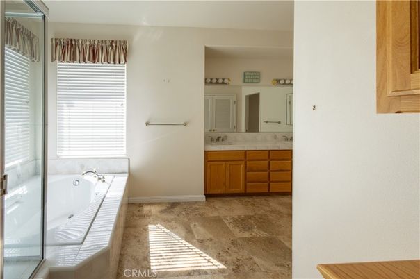Bathroom, Dual Sink Vanities, Glass Shower, Interior