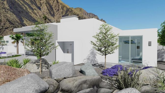 Exterior, Facade, Modern
