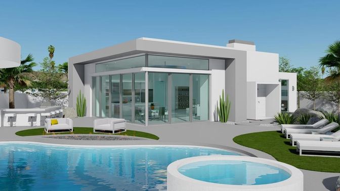 Exterior, Facade, Pool, Modern