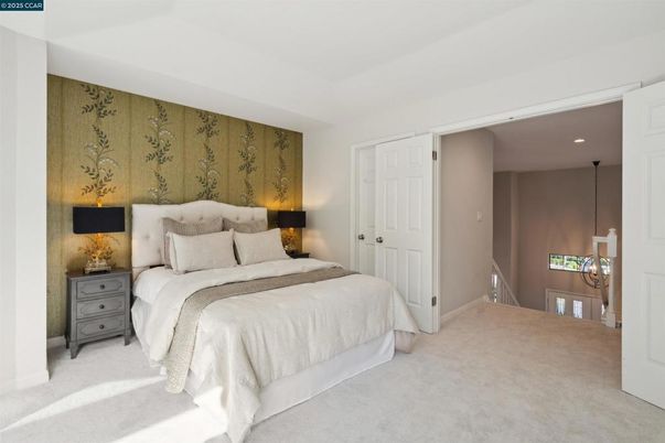 Bedroom, Interior, Pendant Lights, Recessed Lighting