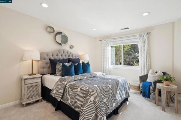 Bedroom, Interior, Recessed Lighting