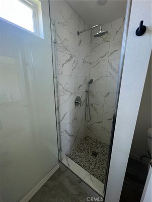 Bathroom, Glass Shower, Interior, Marble Walls