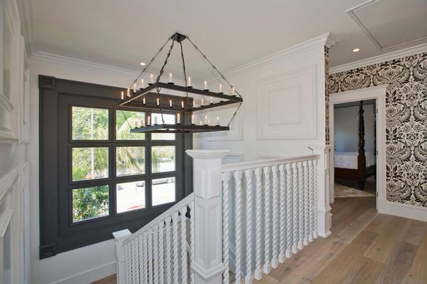 Bedroom, Interior, Pendant Lights, Recessed Lighting, Wood Texture Flooring