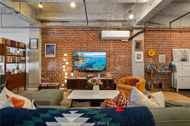 Interior, Living room, Stone Walls, Wood Texture Flooring