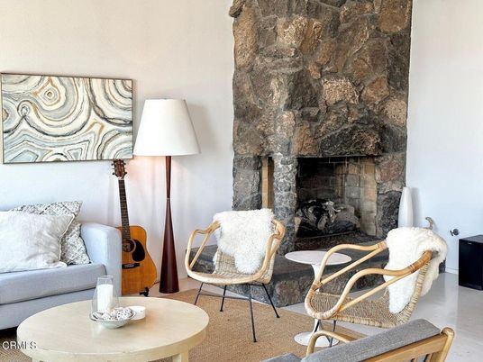 Fireplace, Interior, Living room, Stone Walls
