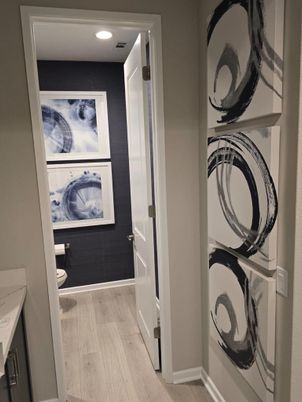 Interior, Recessed Lighting, Utility Closets, Washer, Wood Texture Flooring
