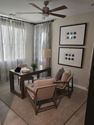 Home Office, Interior, Wood Texture Flooring
