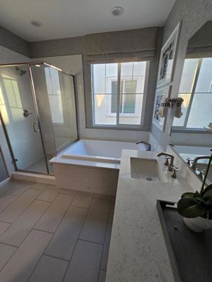 Bathroom, Glass Shower, Interior, Marble, Recessed Lighting