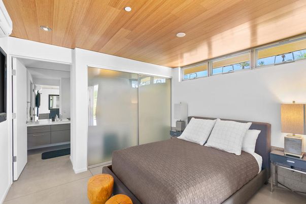 Bathroom, Bedroom, Interior, Recessed Lighting, Wooden Ceilings