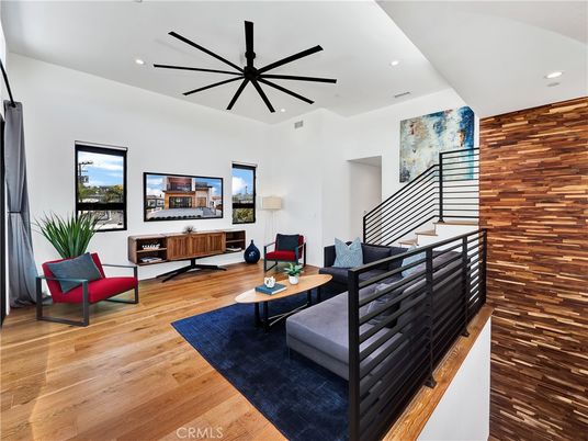 Interior, Living room, Recessed Lighting, Wood Texture Flooring, Wooden Walls