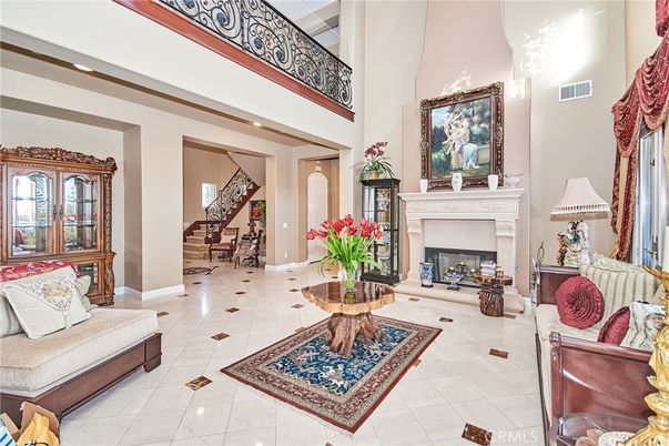 Fireplace, Interior, Living room, Recessed Lighting