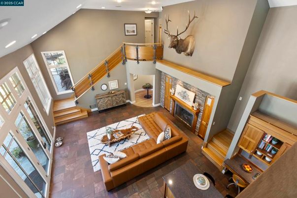 Fireplace, Interior, Living room, Recessed Lighting