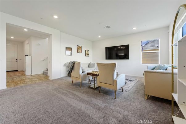 Interior, Living room, Recessed Lighting