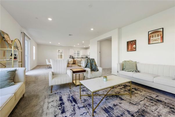 Dining room, Interior, Kitchen, Living room, Recessed Lighting