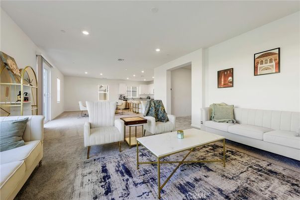Dining room, Interior, Kitchen, Living room, Recessed Lighting