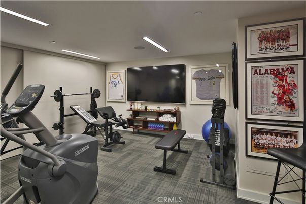 Fitness Equipment, Interior, Recessed Lighting