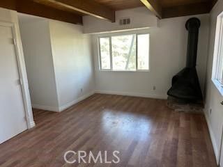 Empty room, Interior, Wooden Beams, Wooden Ceilings, Wood Texture Flooring