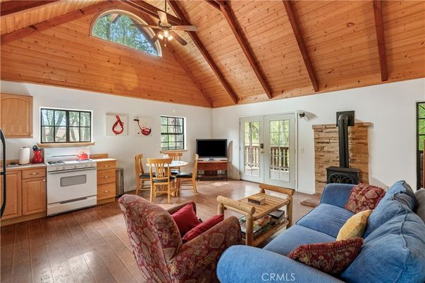 Dining room, Fireplace, Interior, Kitchen, Living room, Wooden Beams, Wooden Ceilings, Wood Texture Flooring