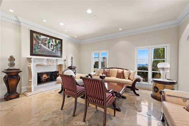 Dining room, Fireplace, Interior, Living room, Recessed Lighting