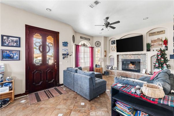 Fireplace, Interior, Living room, Recessed Lighting