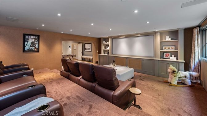 Home Theatre Room, Interior, Projection Screen, Recessed Lighting, Theatre Room