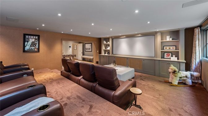 Home Theatre Room, Interior, Projection Screen, Recessed Lighting, Theatre Room