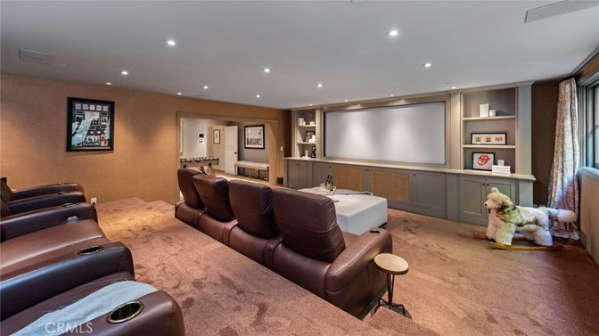 Home Theatre Room, Interior, Projection Screen, Recessed Lighting, Theatre Room