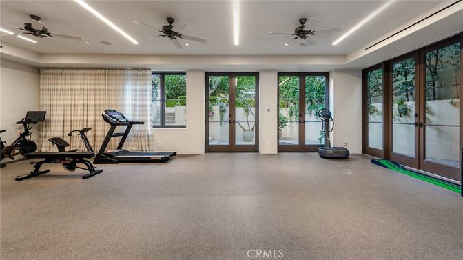 Fitness Equipment, Interior, Recessed Lighting