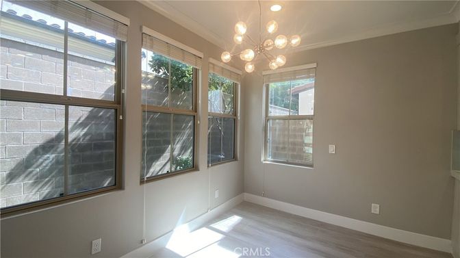 Empty room, Interior, Pendant Lights, Wood Texture Flooring