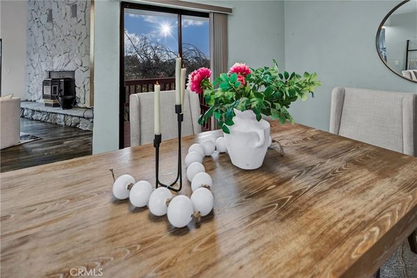 Dining room, Fireplace, Interior, Stone Walls