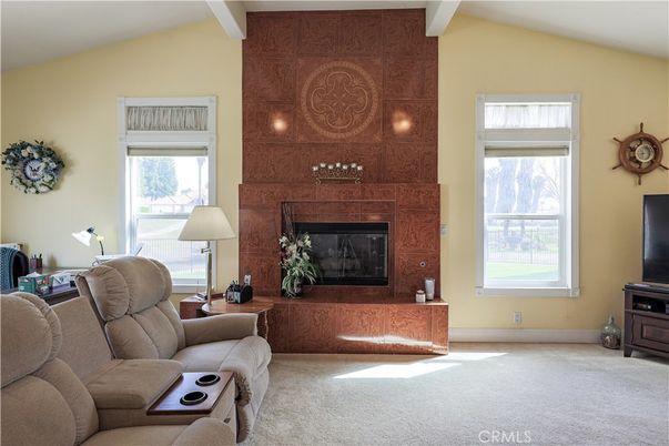 Fireplace, Interior, Living room, Recessed Lighting